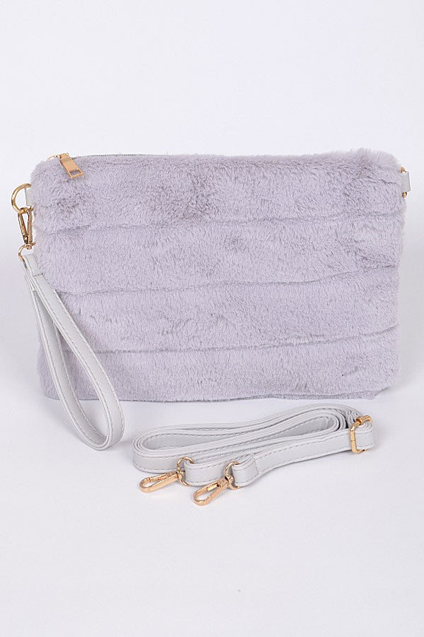 Elevate Faux Fur Clutch