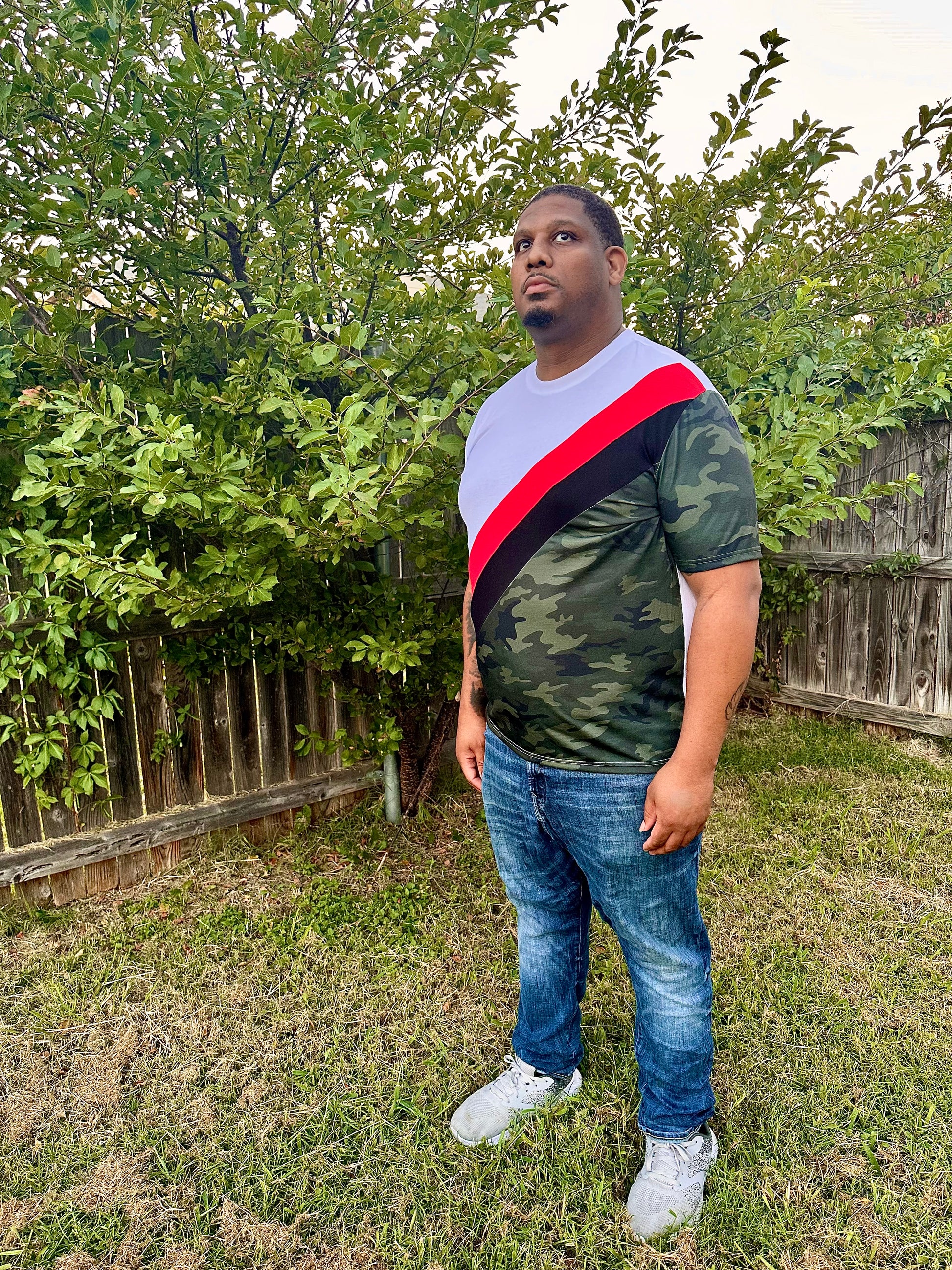 Color Block Camo Shirt