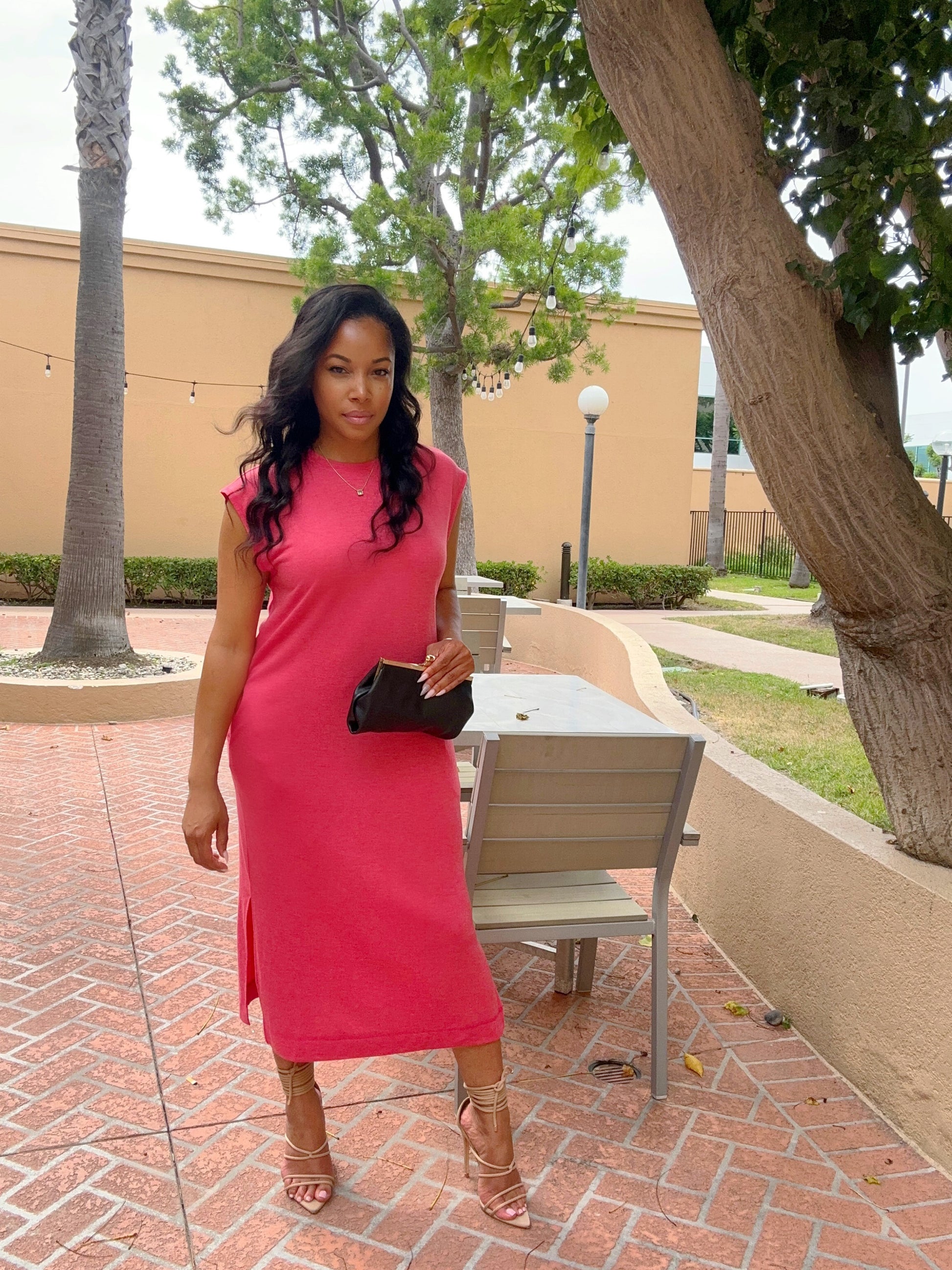 Intent II Side Slit Midi Dress