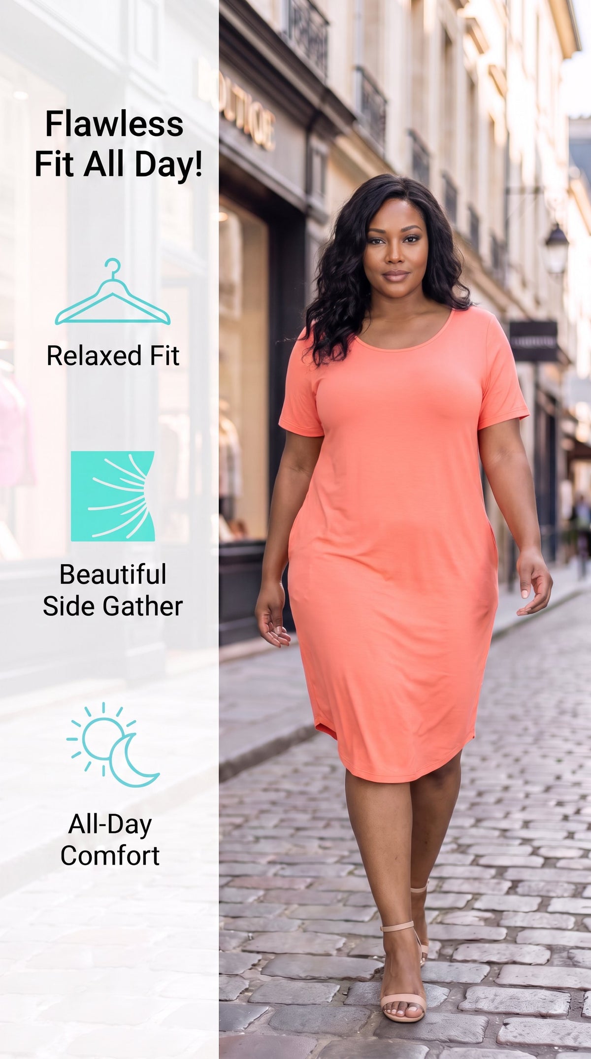 Salute Side Gather Dress