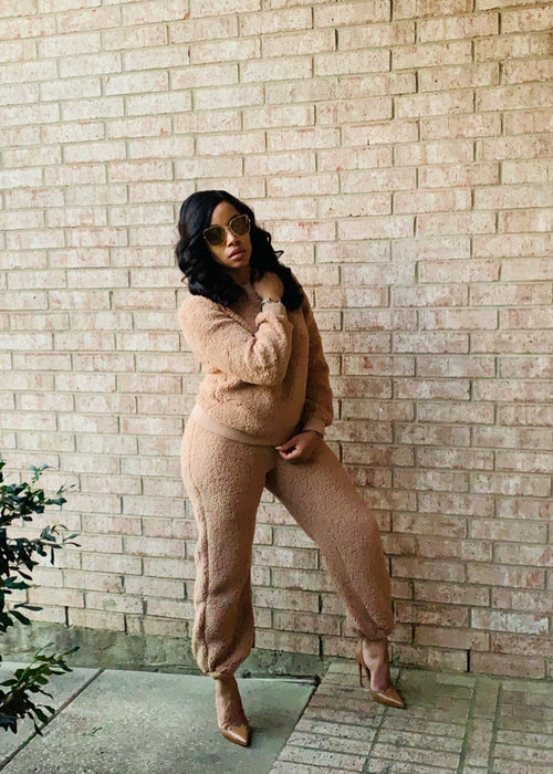 Adore Camel Sherpa Set