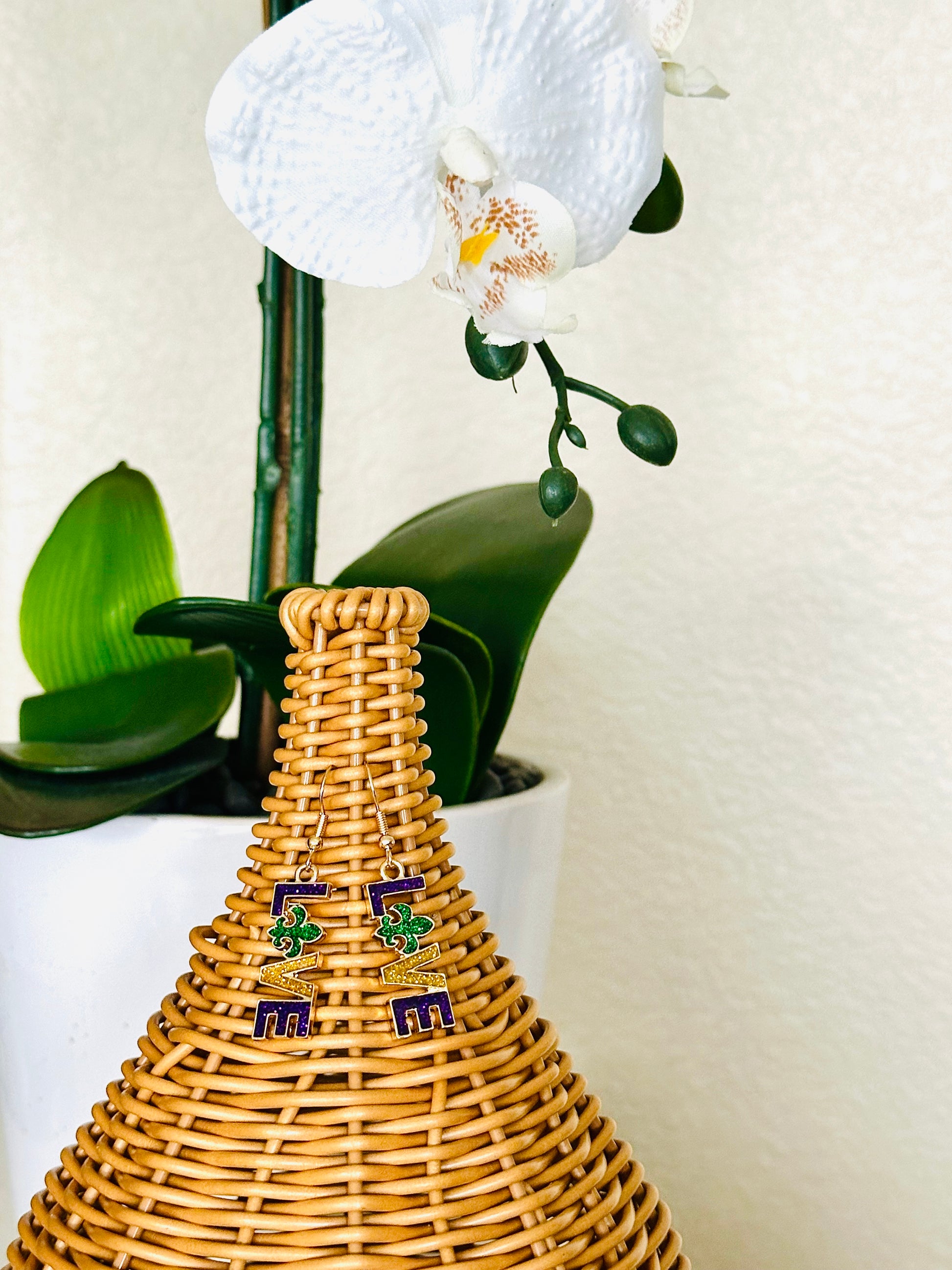 Mardi Gras Earrings