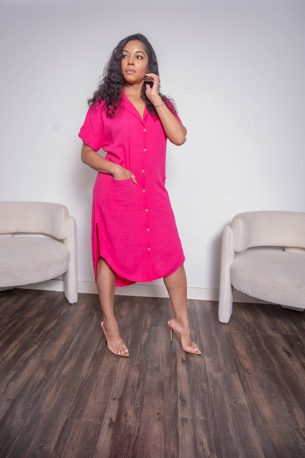 Just Be – Button-Up Dress