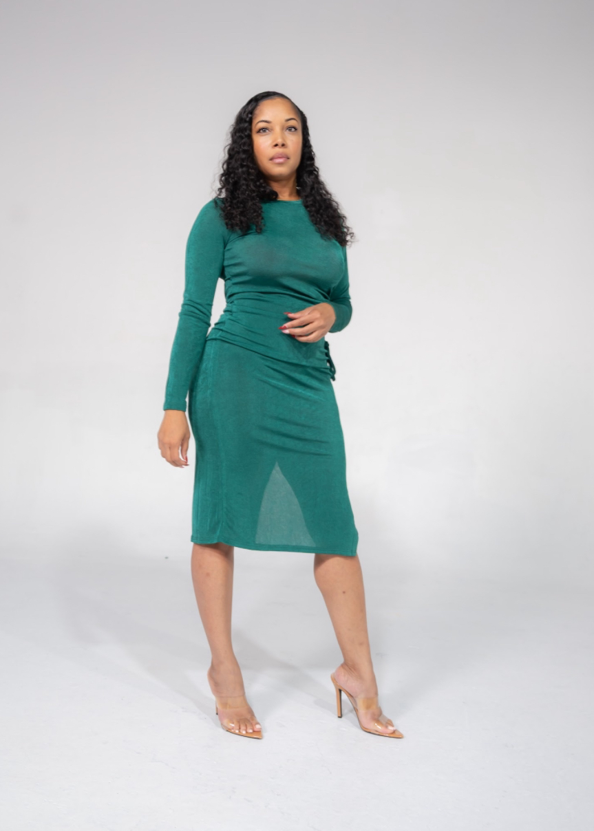 Slinky Side Cut Out Dress