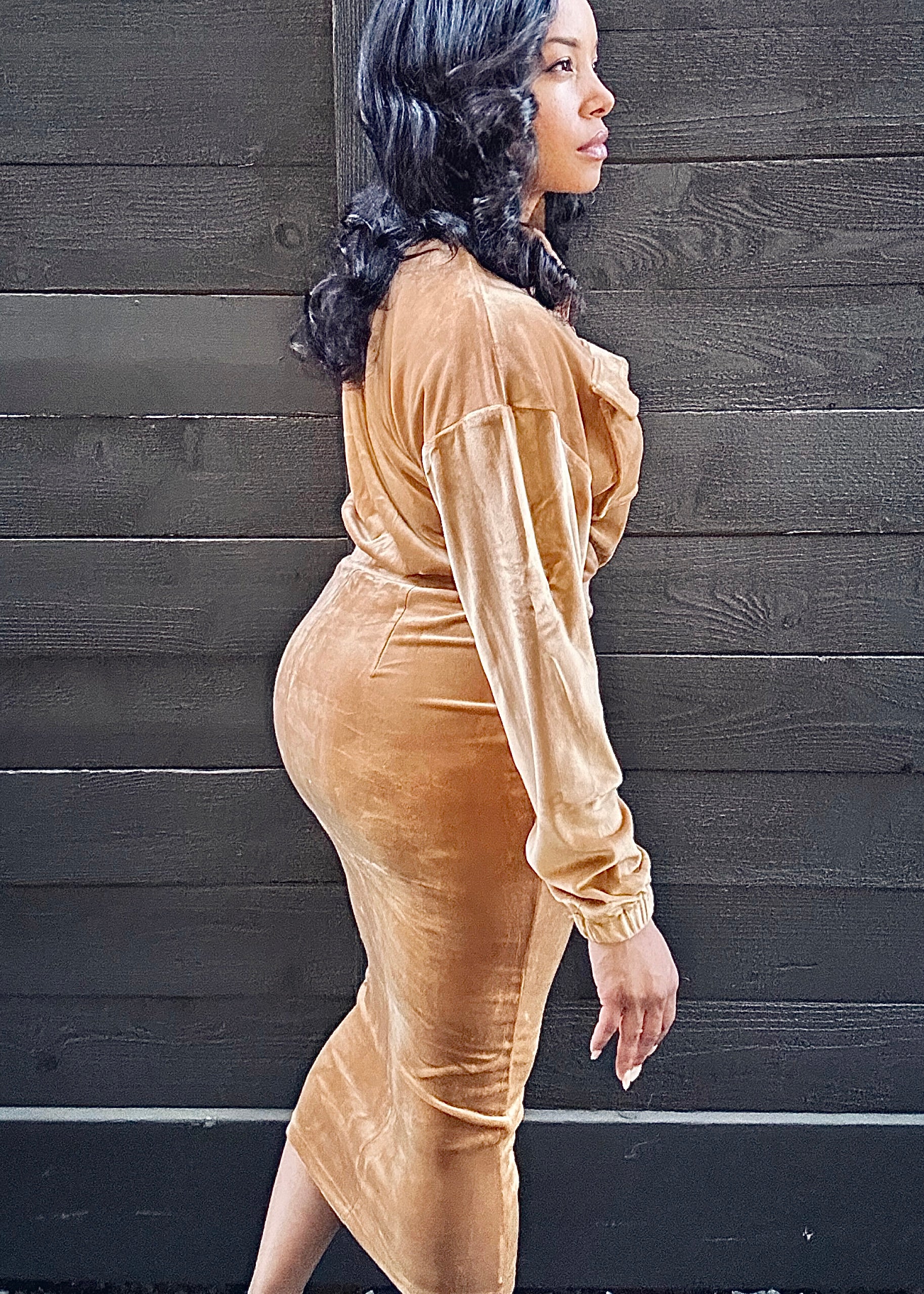 Amore Velour Dress
