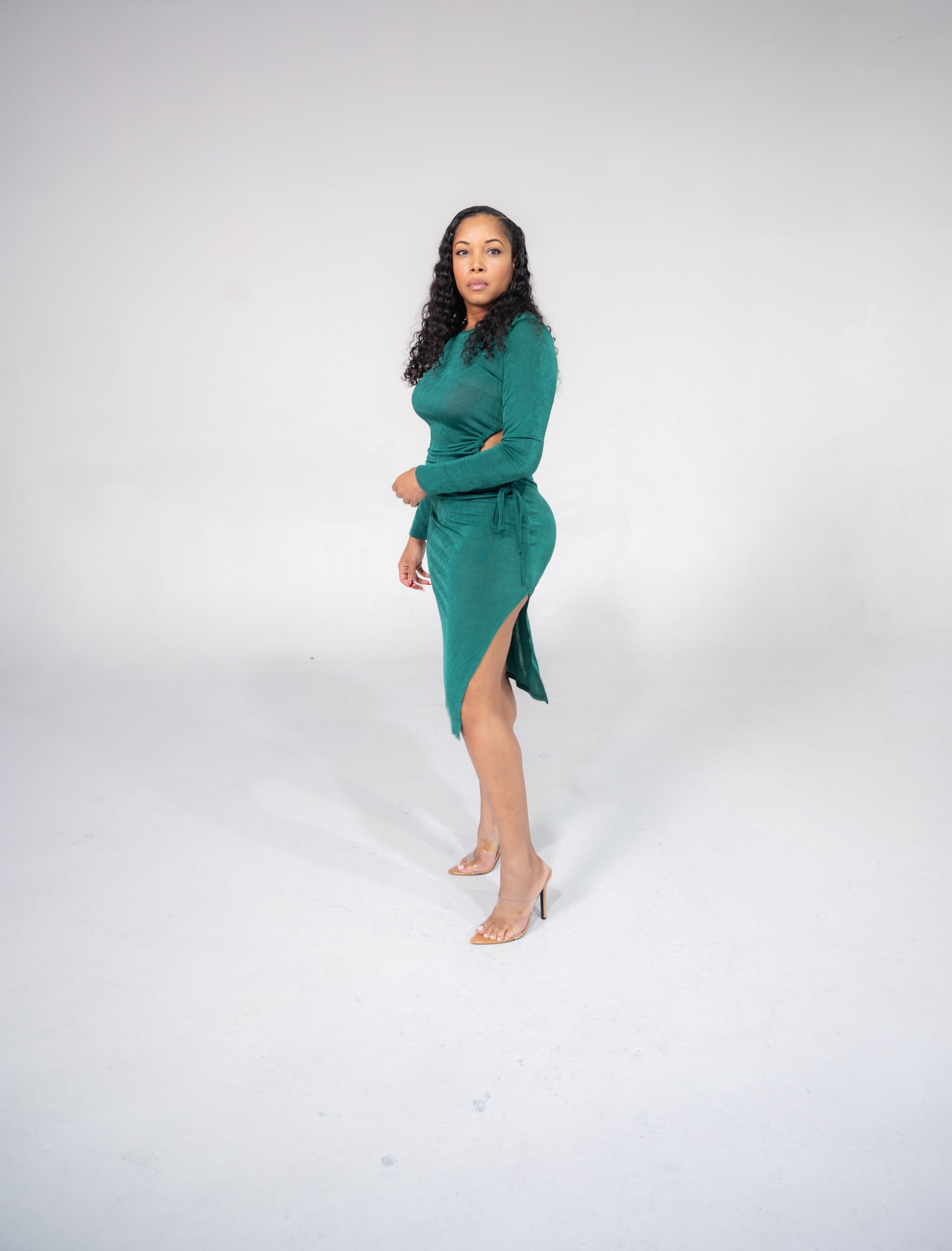 Slinky Side Cut Out Dress