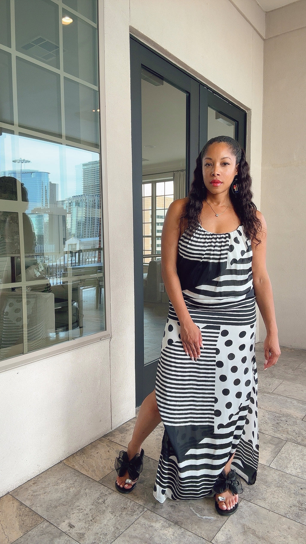 Patch Me In Maxi Dress