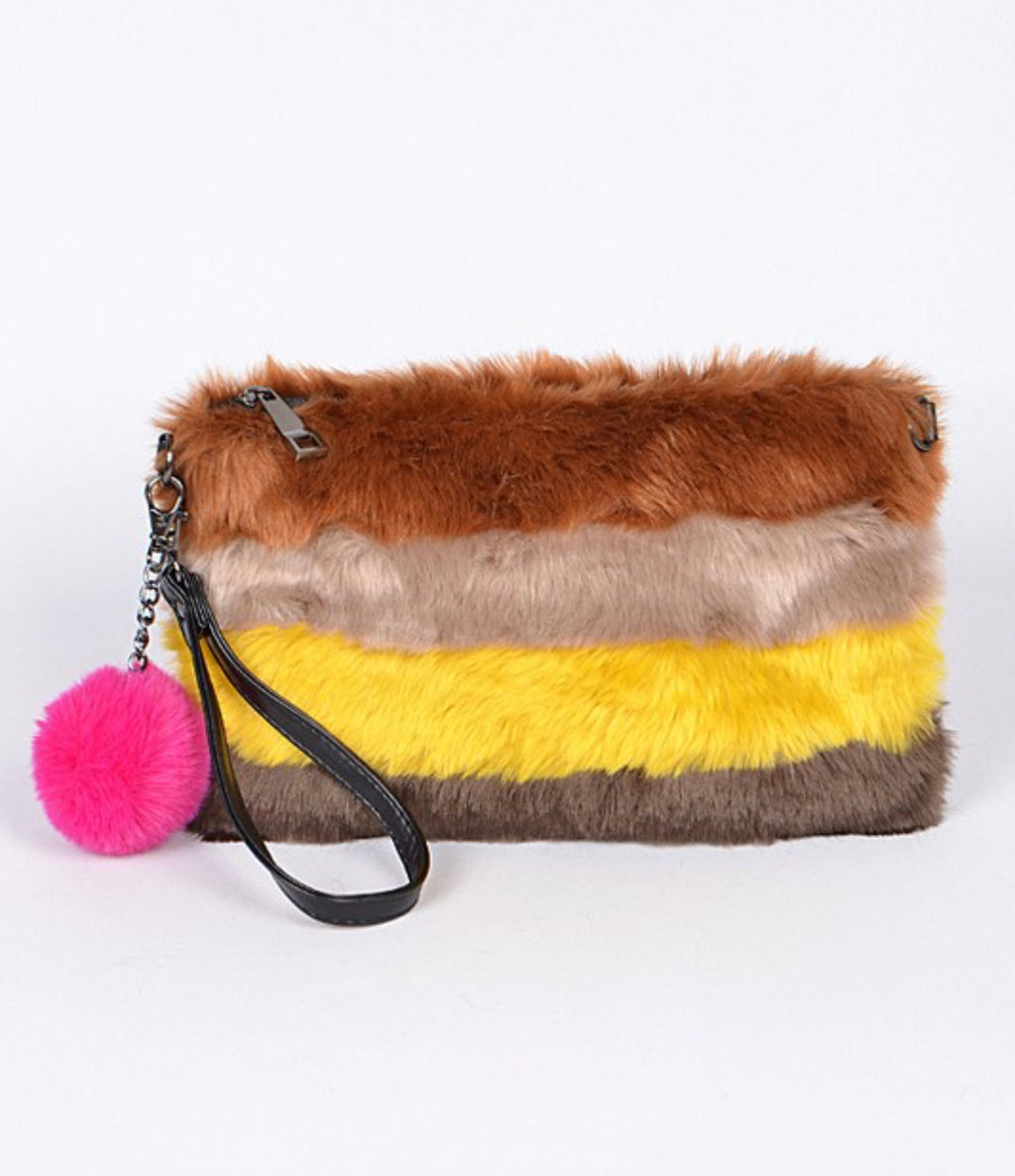 Babe Faux Fur Clutch