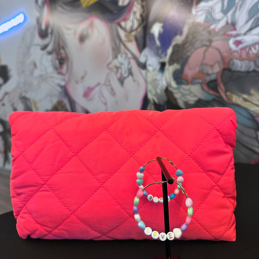 Love Ear Candy + Diamond Quilted Clutch