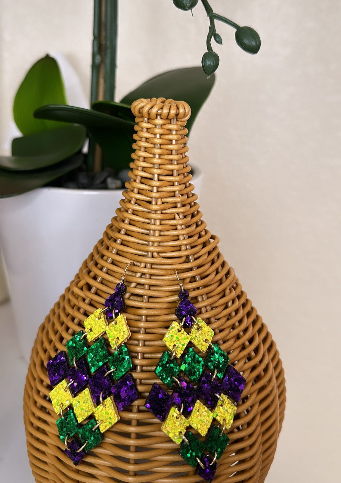 Mardi Gras Earrings