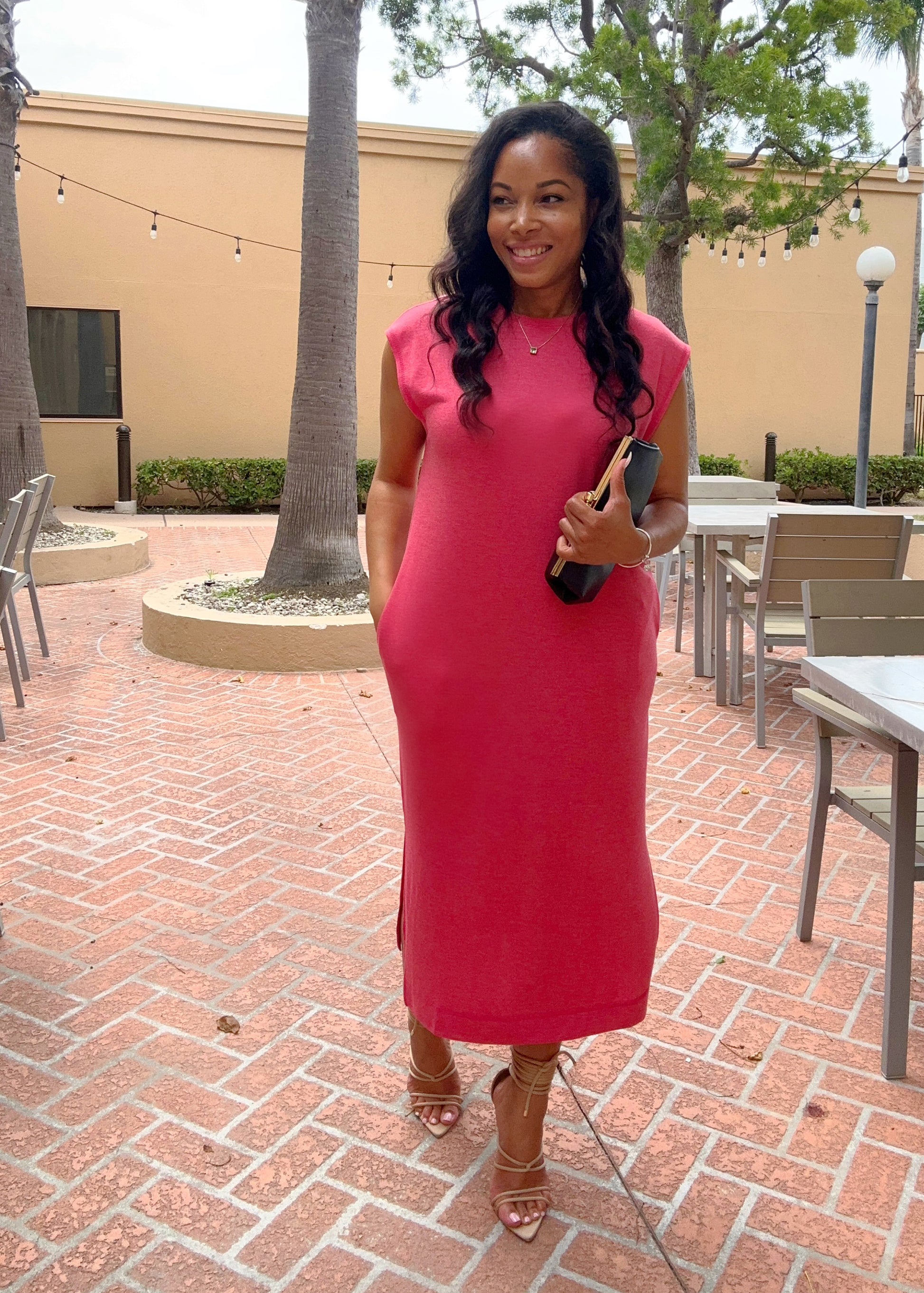 Intent II Side Slit Midi Dress
