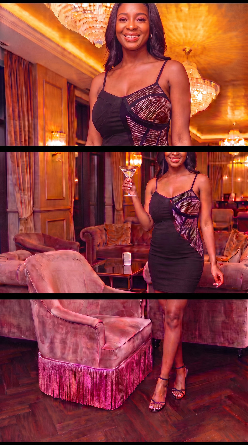 Journey Rhinestone Mini Dress