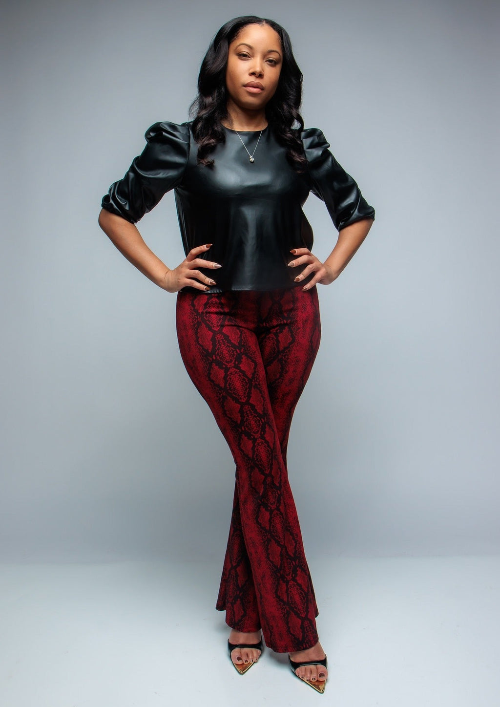 Sultry Snake Print Pants