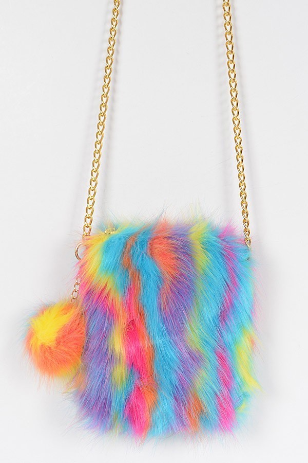 Faux Fur Baby Crossbody Bags