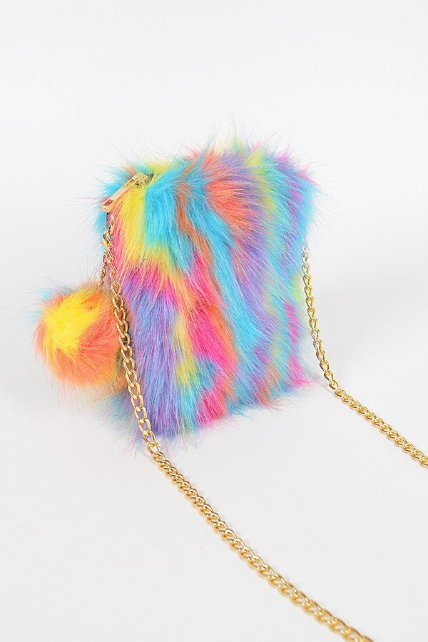 Faux Fur Baby Crossbody Bags