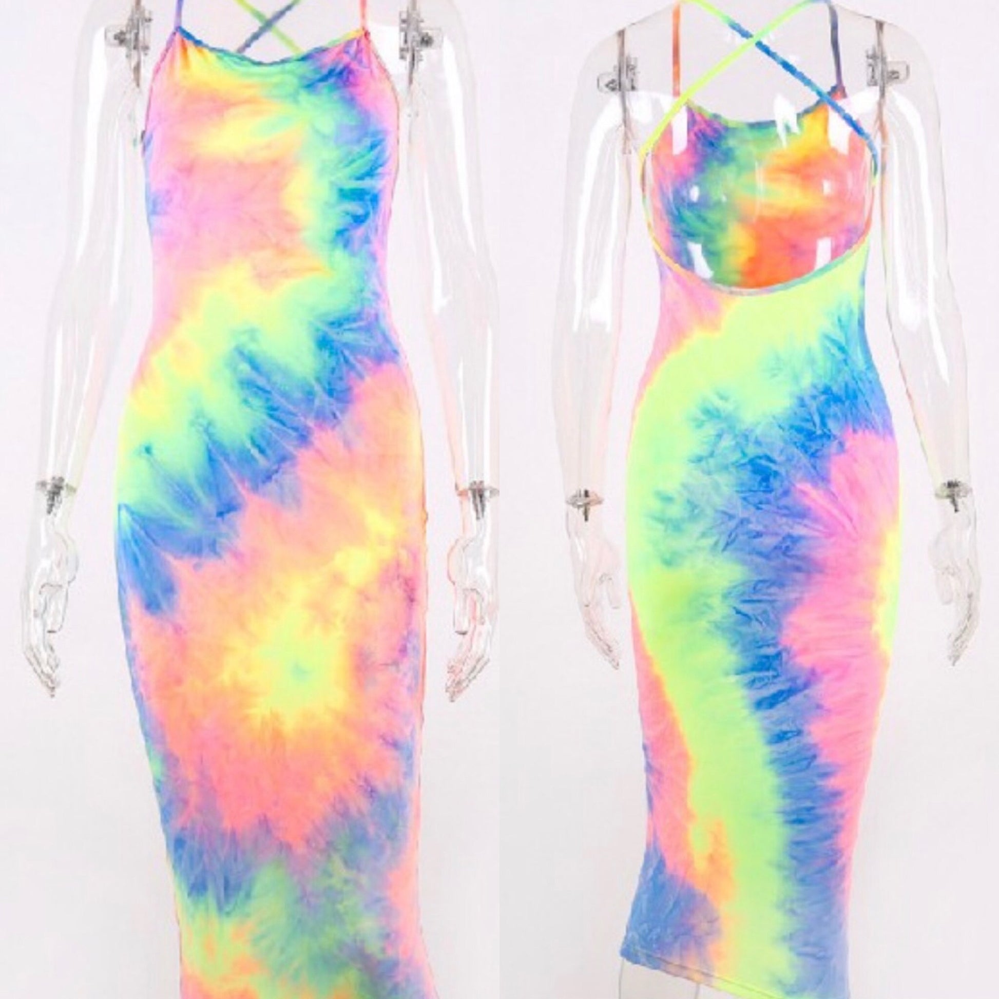 Passion Tie Dye Midi Dresses