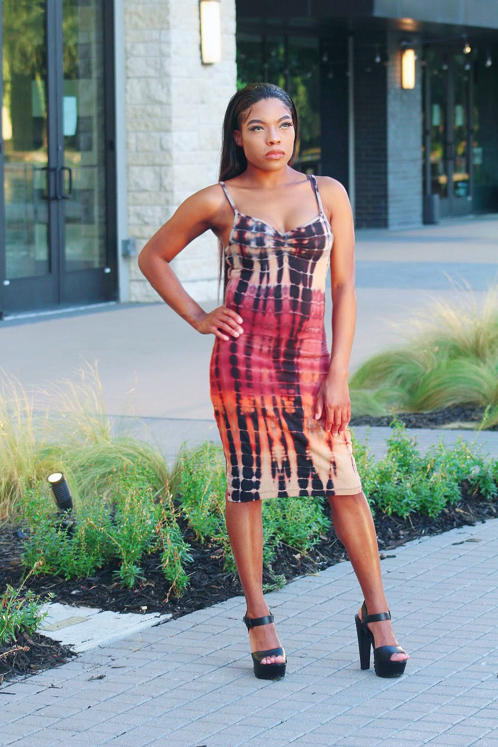 Passion Tie Dye Midi Dresses