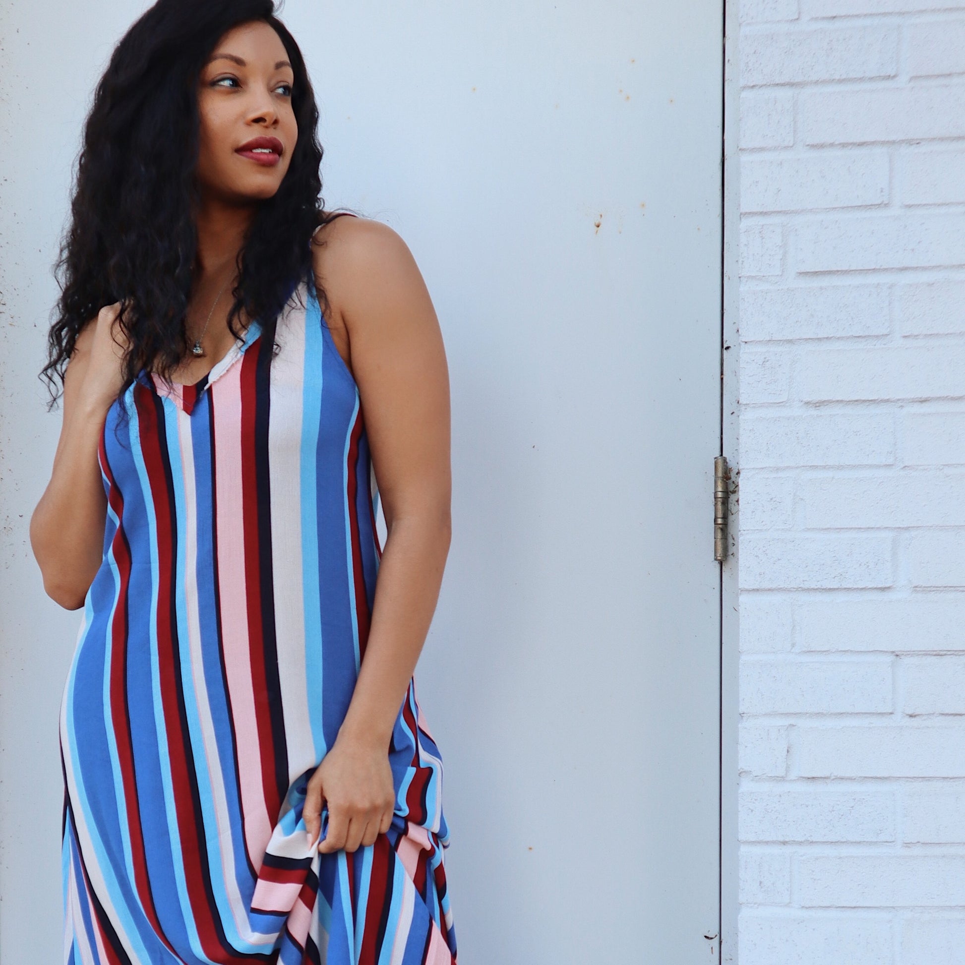 Zen Stripe Maxi Dress