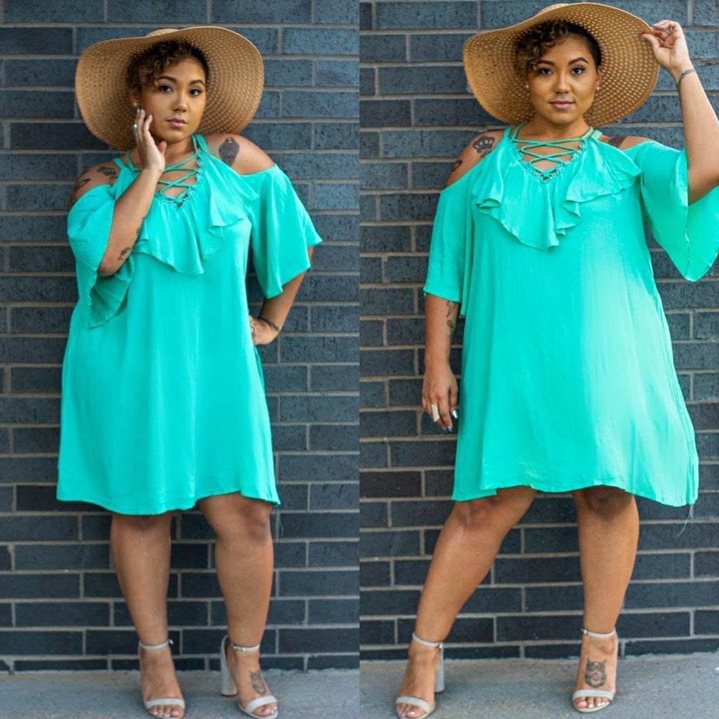 Wealth Cold Shoulder Dress