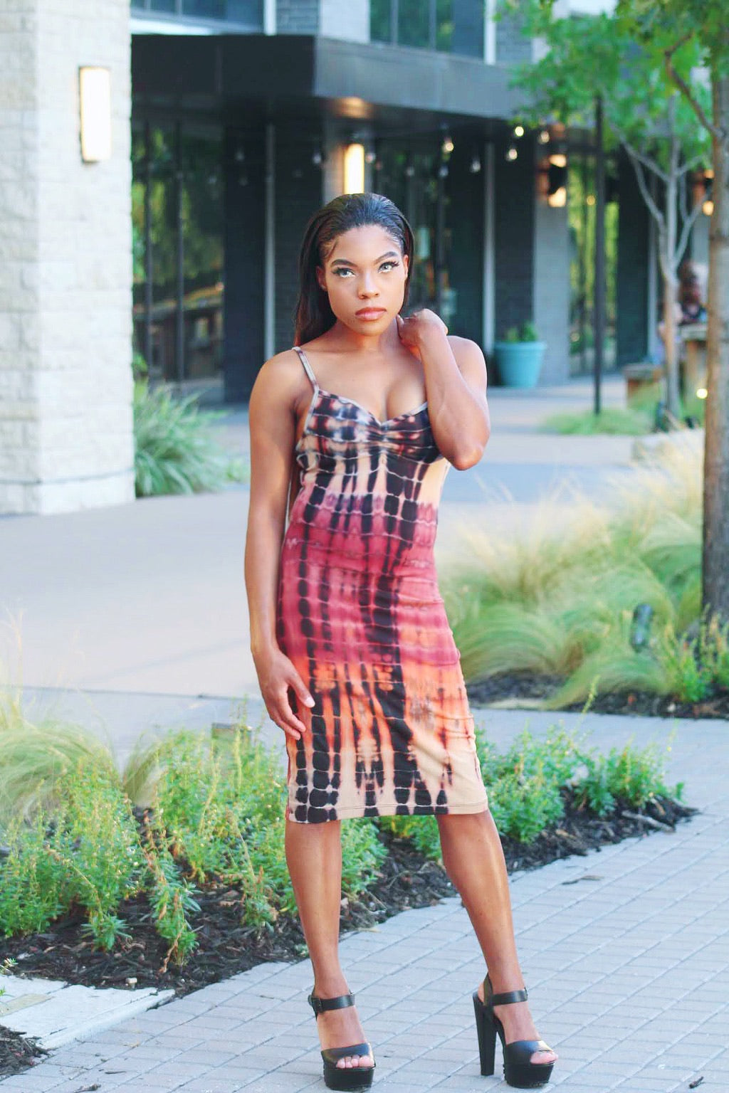 Passion Tie Dye Midi Dresses
