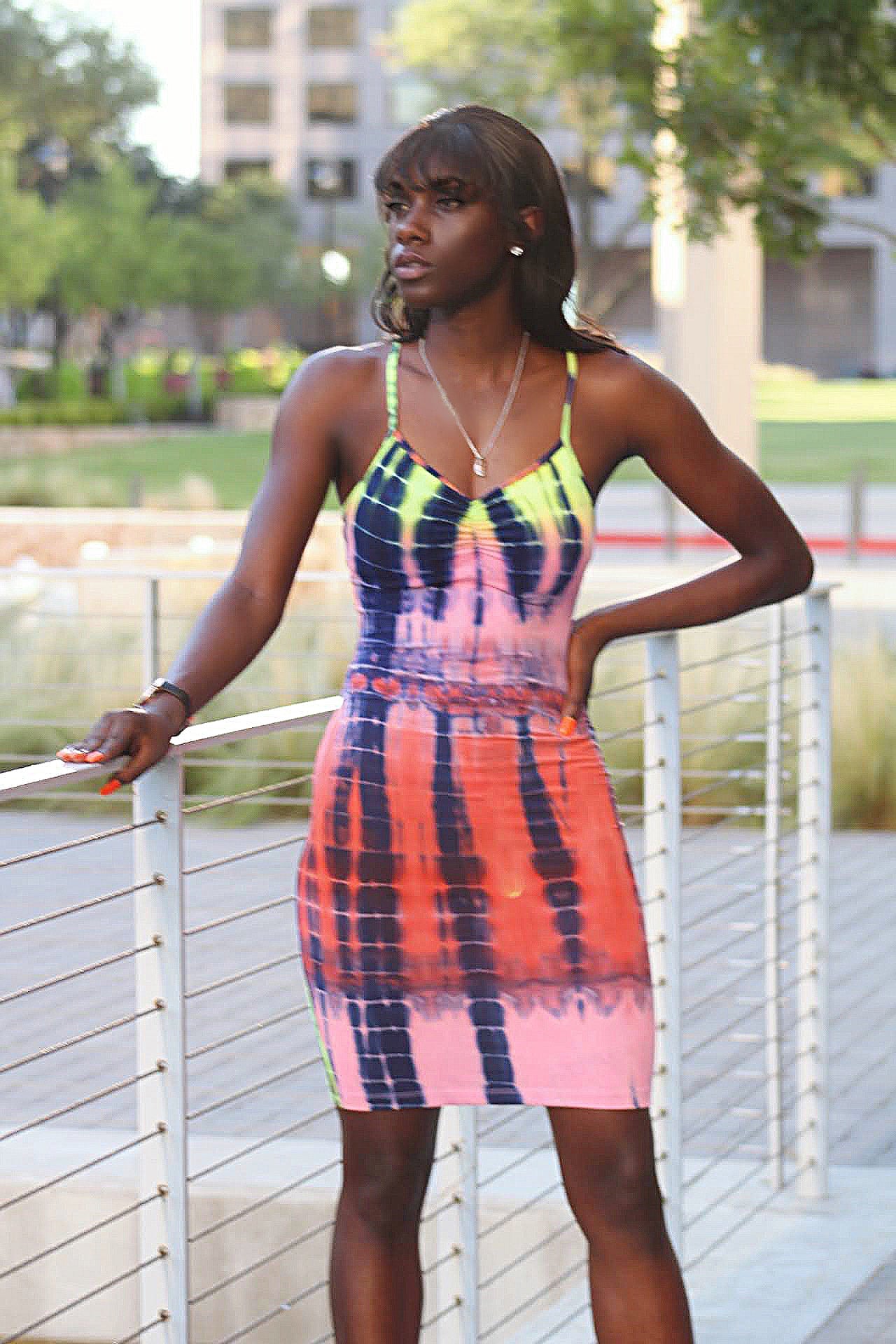 Passion Tie Dye Midi Dresses