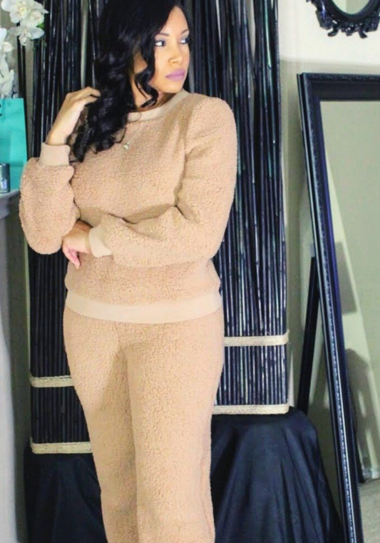 Adore Camel Sherpa Set