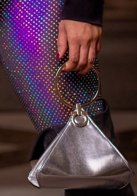 TRUE . Silver Triangle 3D Date Night Wristlet - TRUE. 