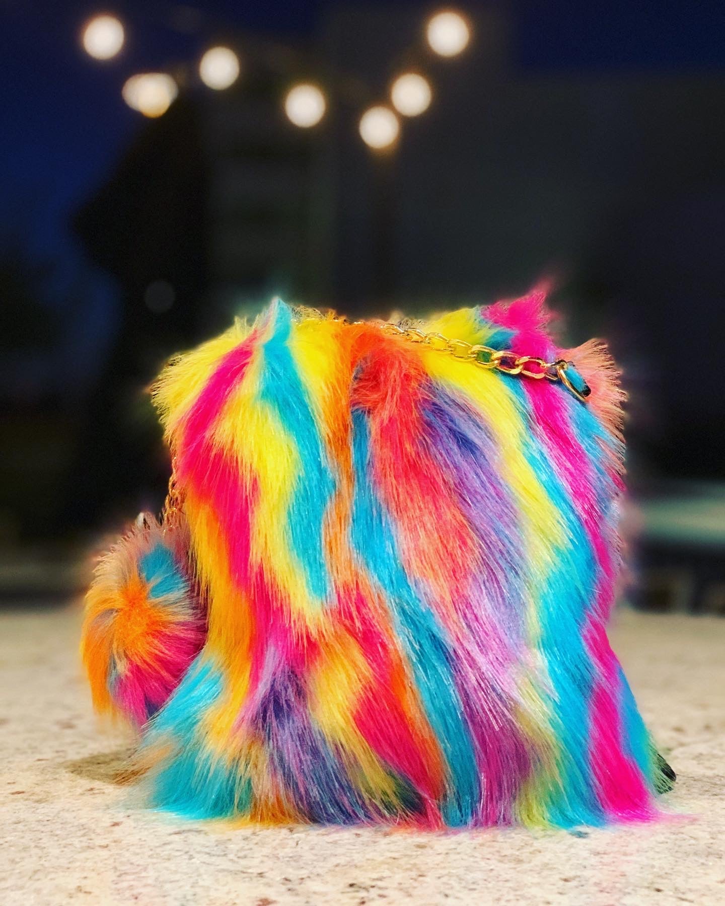 Faux Fur Baby Crossbody Bags