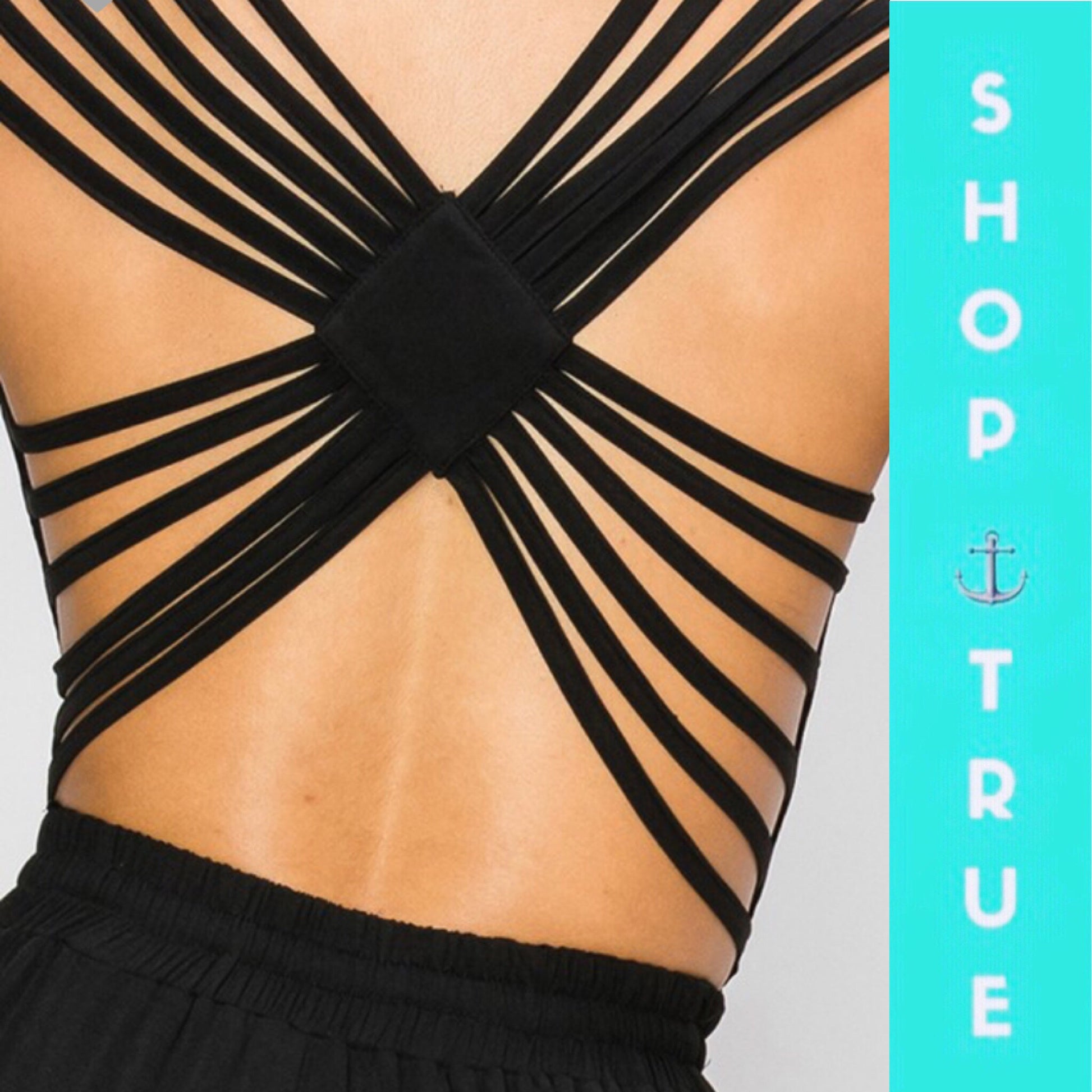 Webbie Back Cutout Pocketed Jumpsuit - TRUE. 