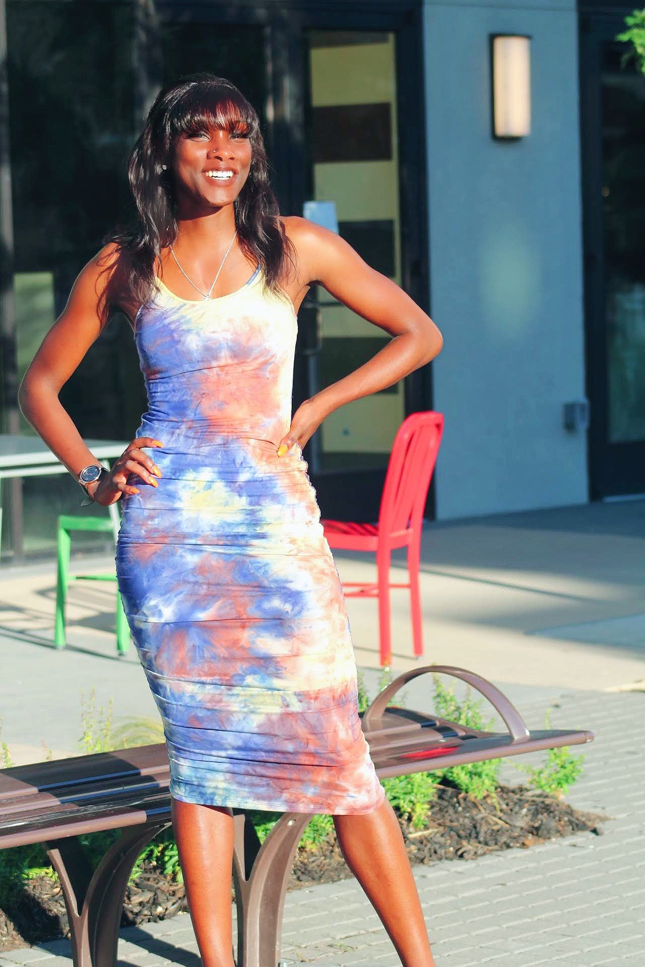 Passion Tie Dye Midi Dresses