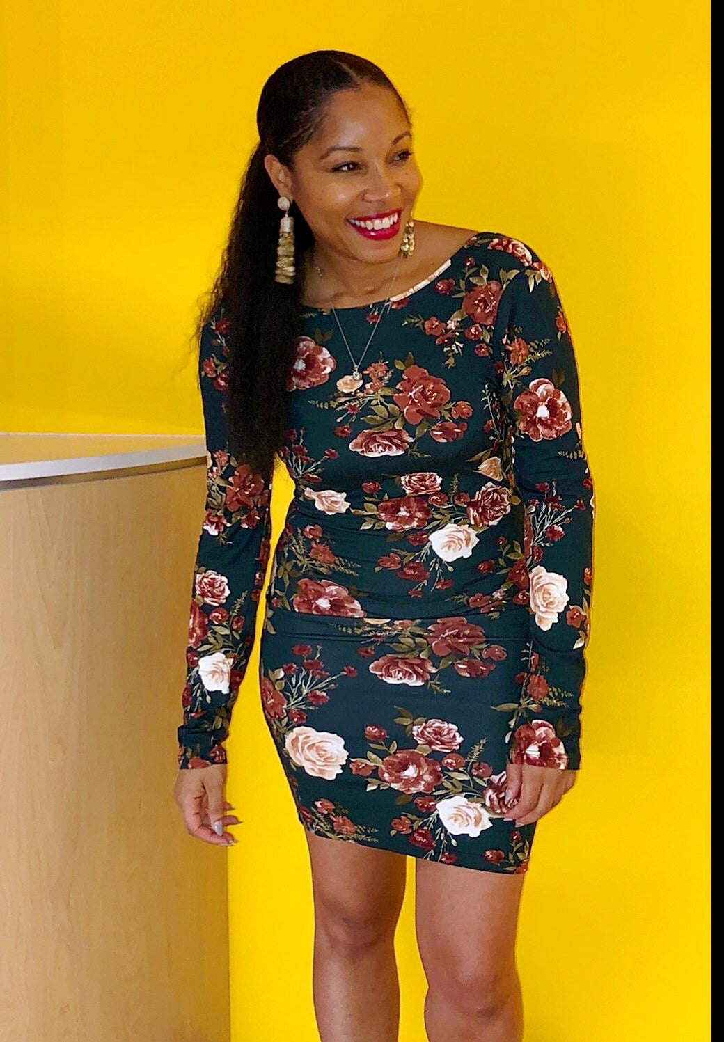 Grow & Glow Green Midi Dress - TRUE. 