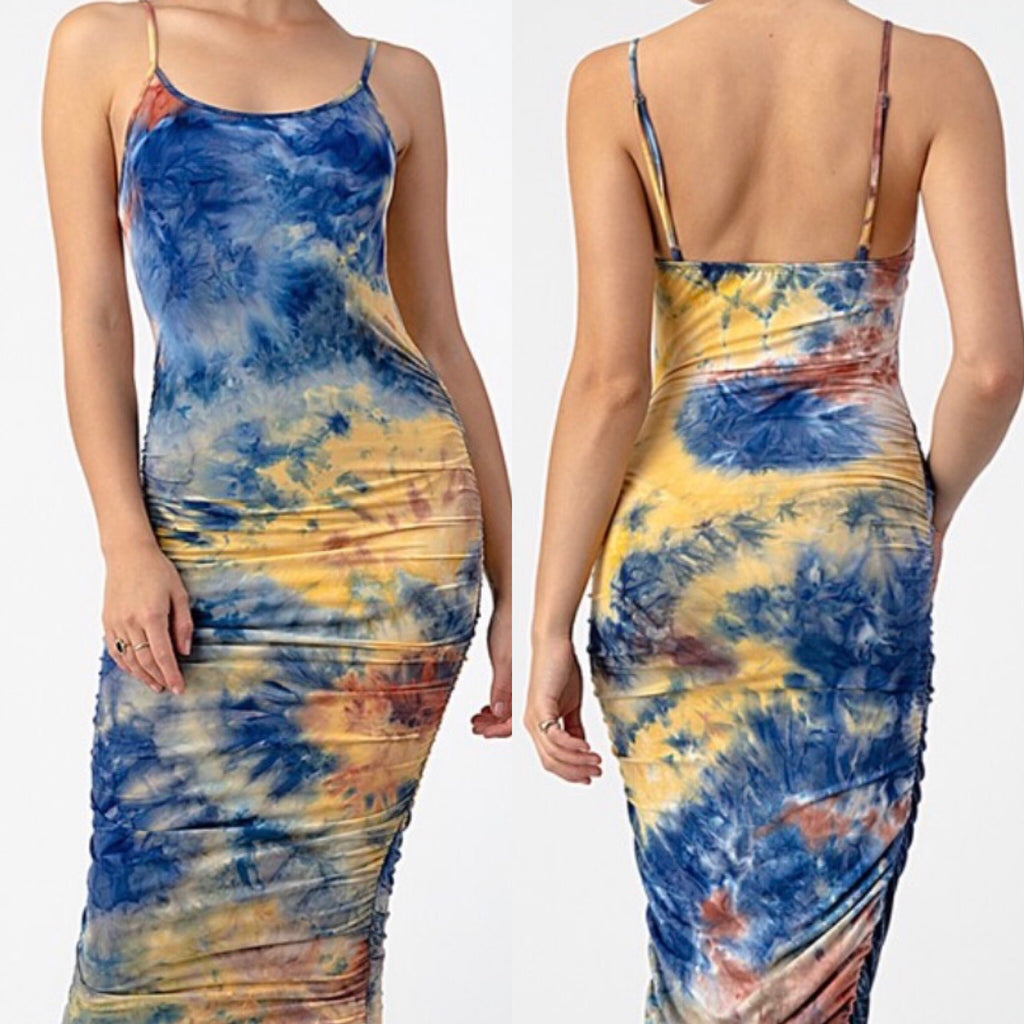 Passion Tie Dye Midi Dresses