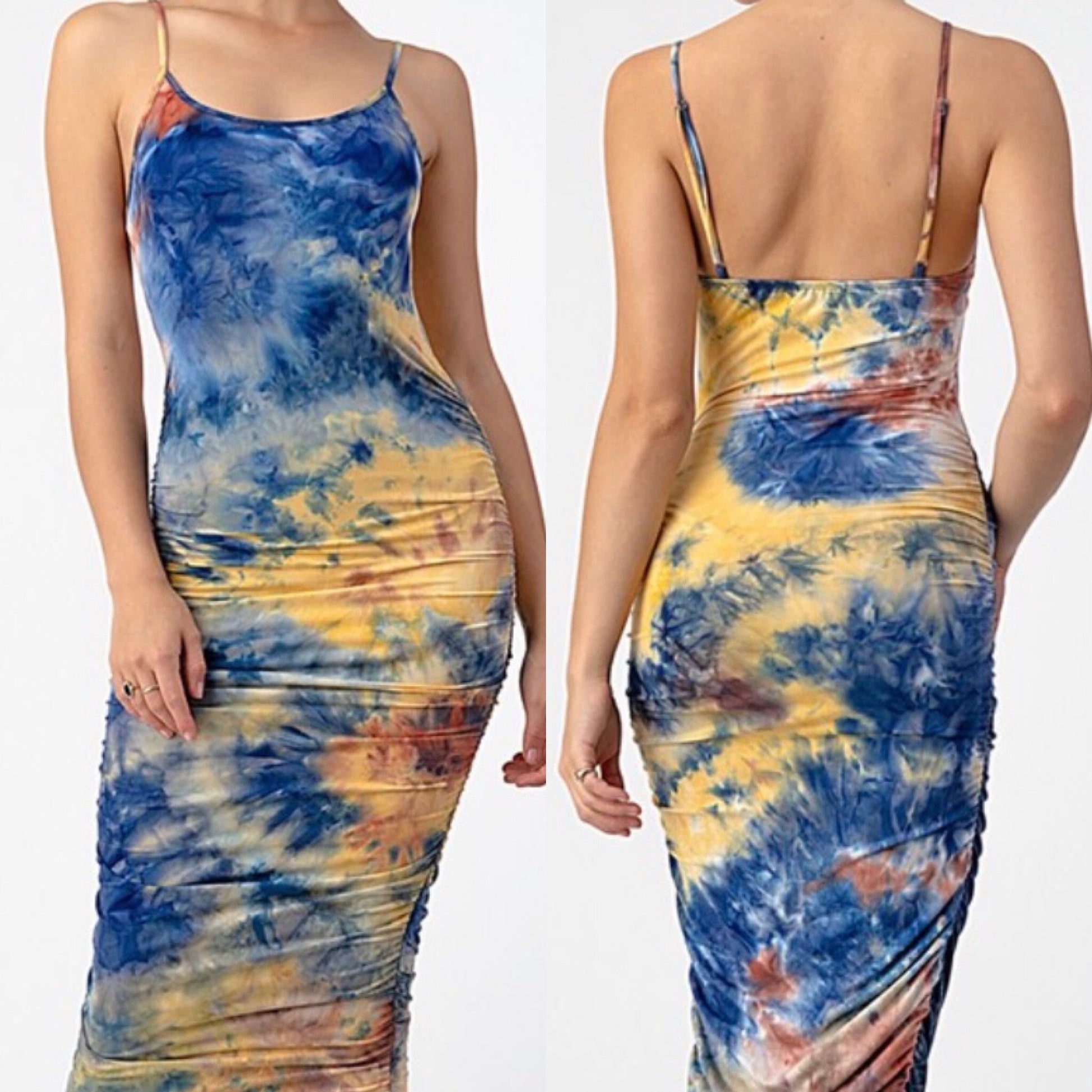 Passion Tie Dye Midi Dresses