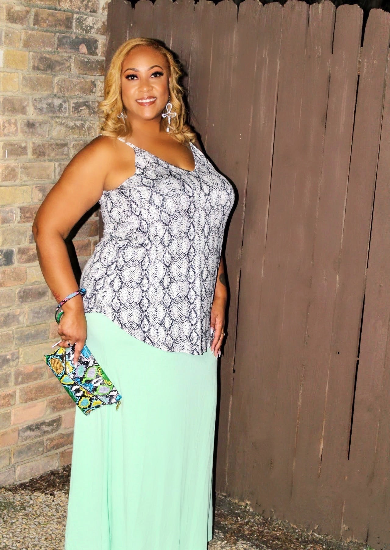 TRUE+ Invest Mint Maxi Skirt