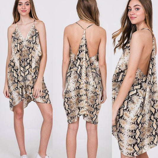 Snake T Back Dress - TRUE. 