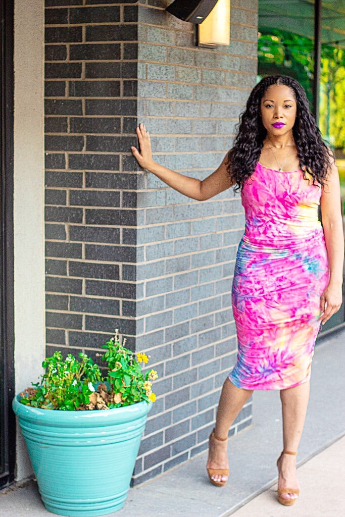 Passion Tie Dye Midi Dresses