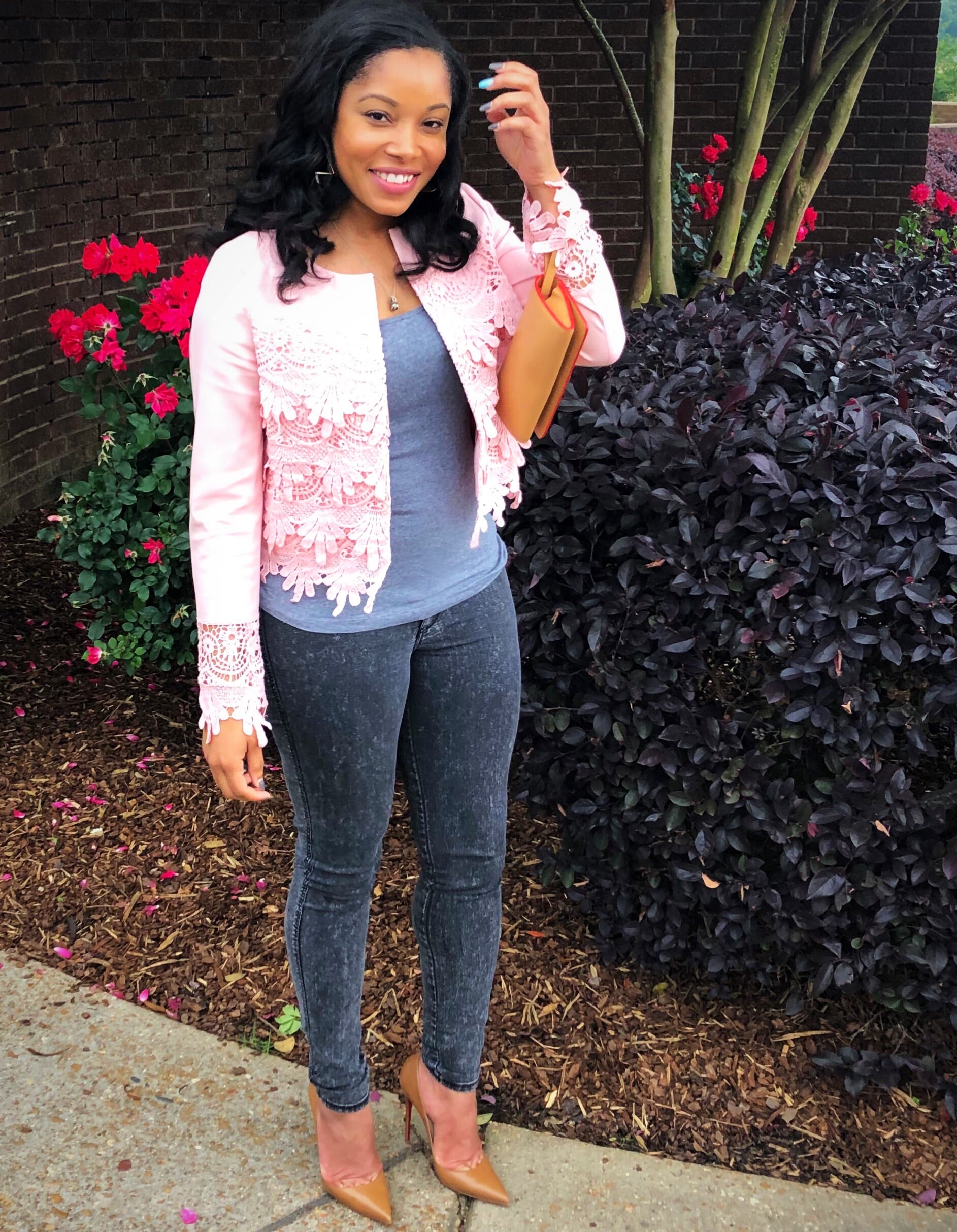 TRUE ~ Serenity Pink Textured Jacket - TRUE. 