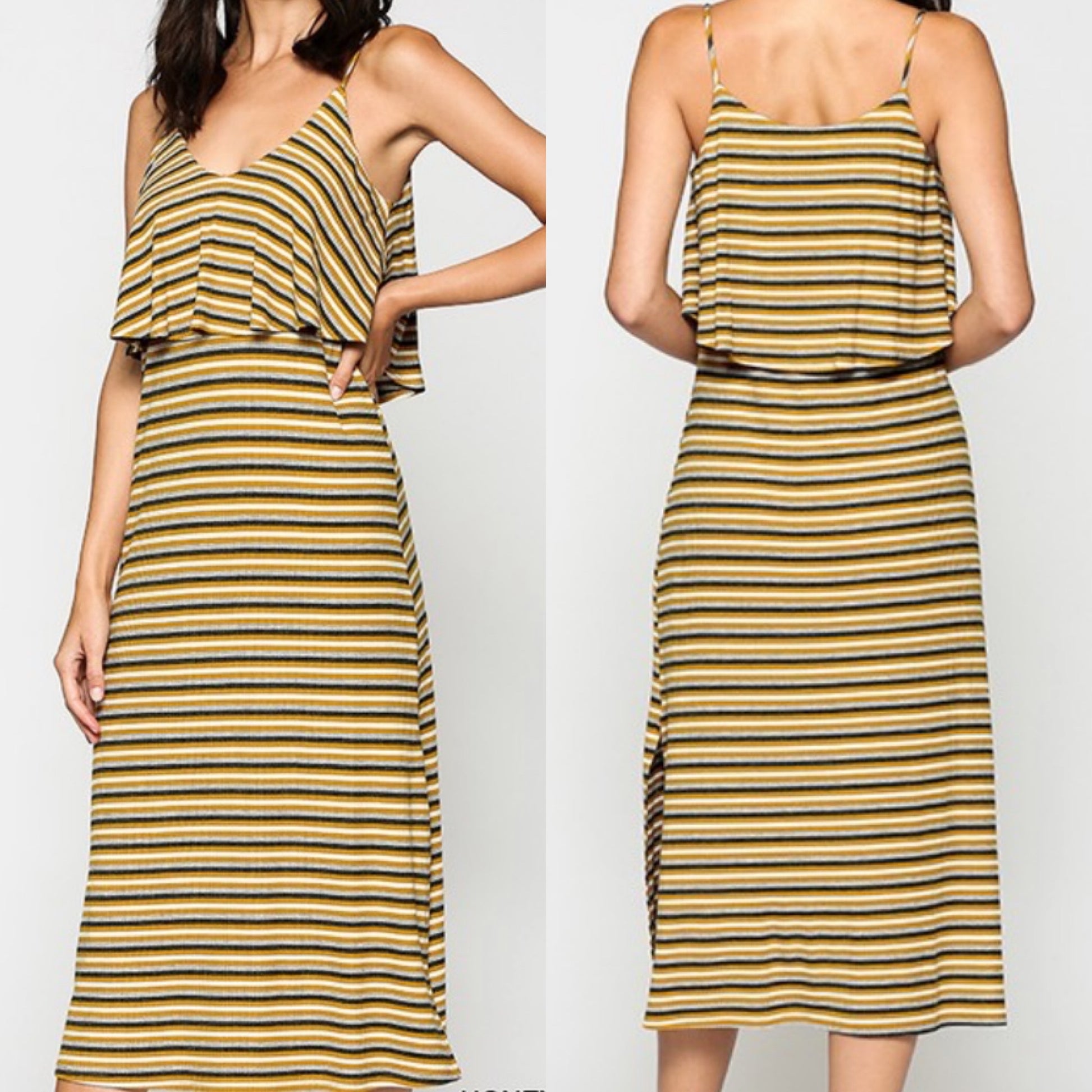 Driven Ribbed Midi Dress