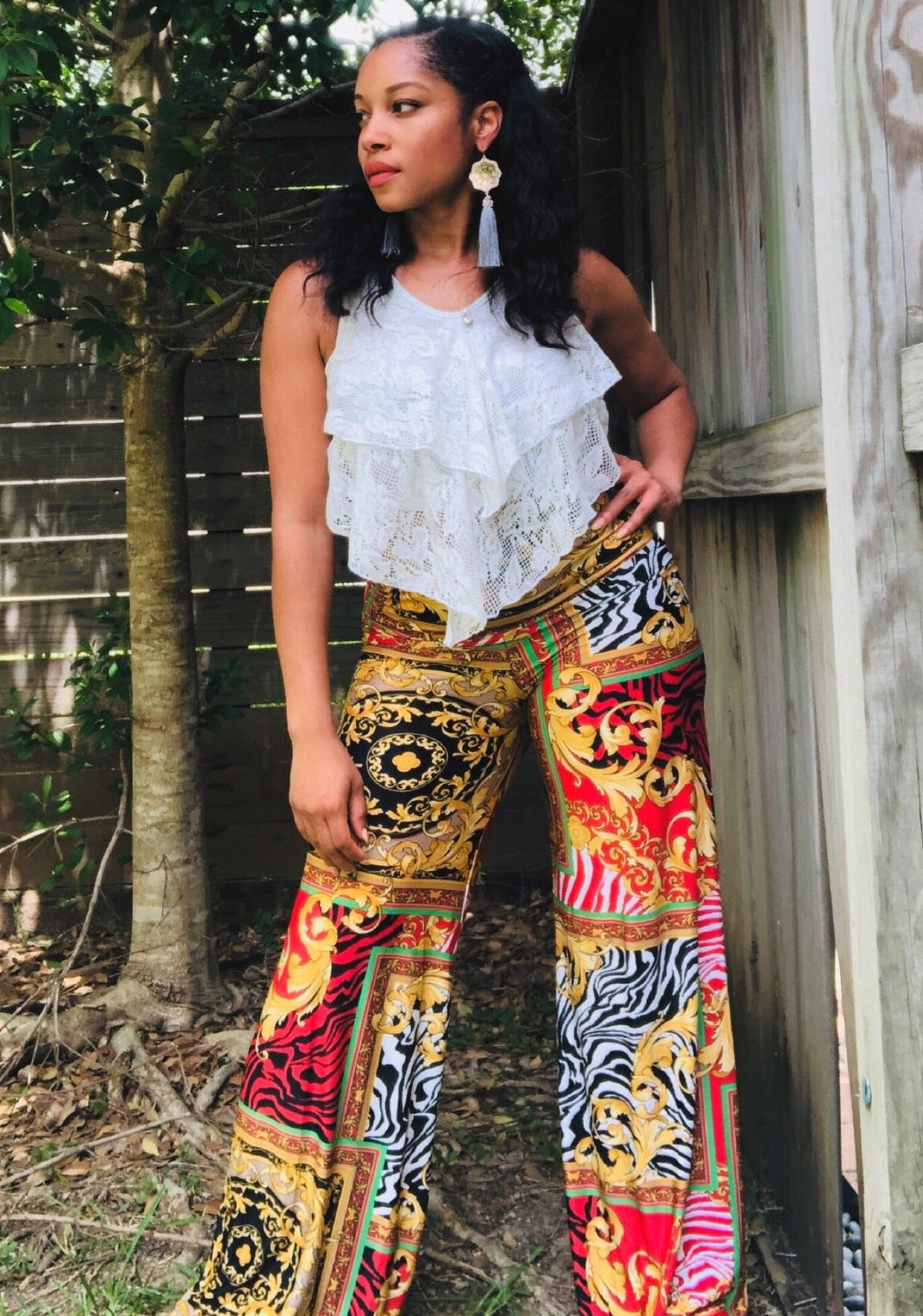 Play More Popping Palazzo Pants - TRUE. 