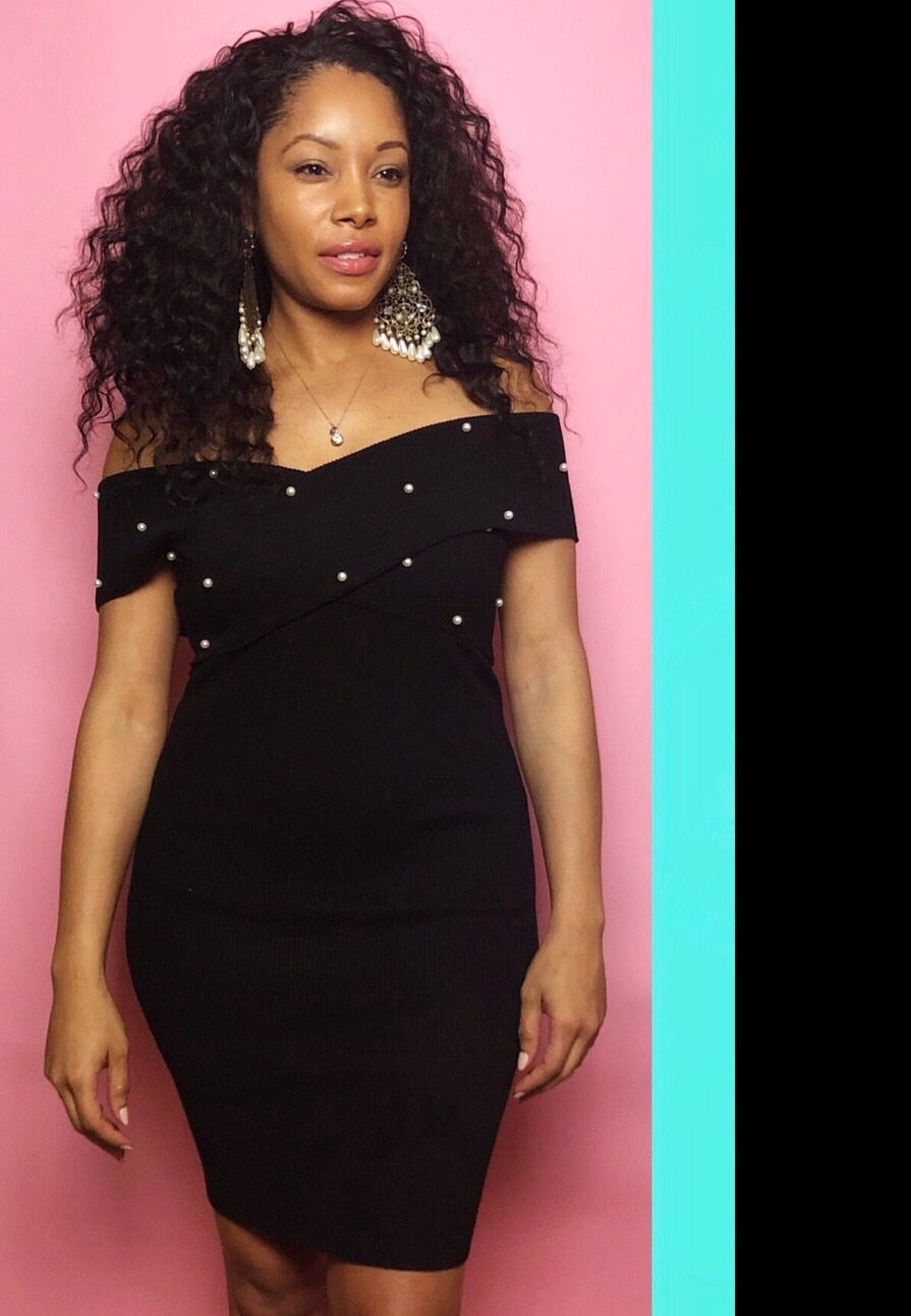 ~Passion For Pearls Midi Dress - TRUE. 