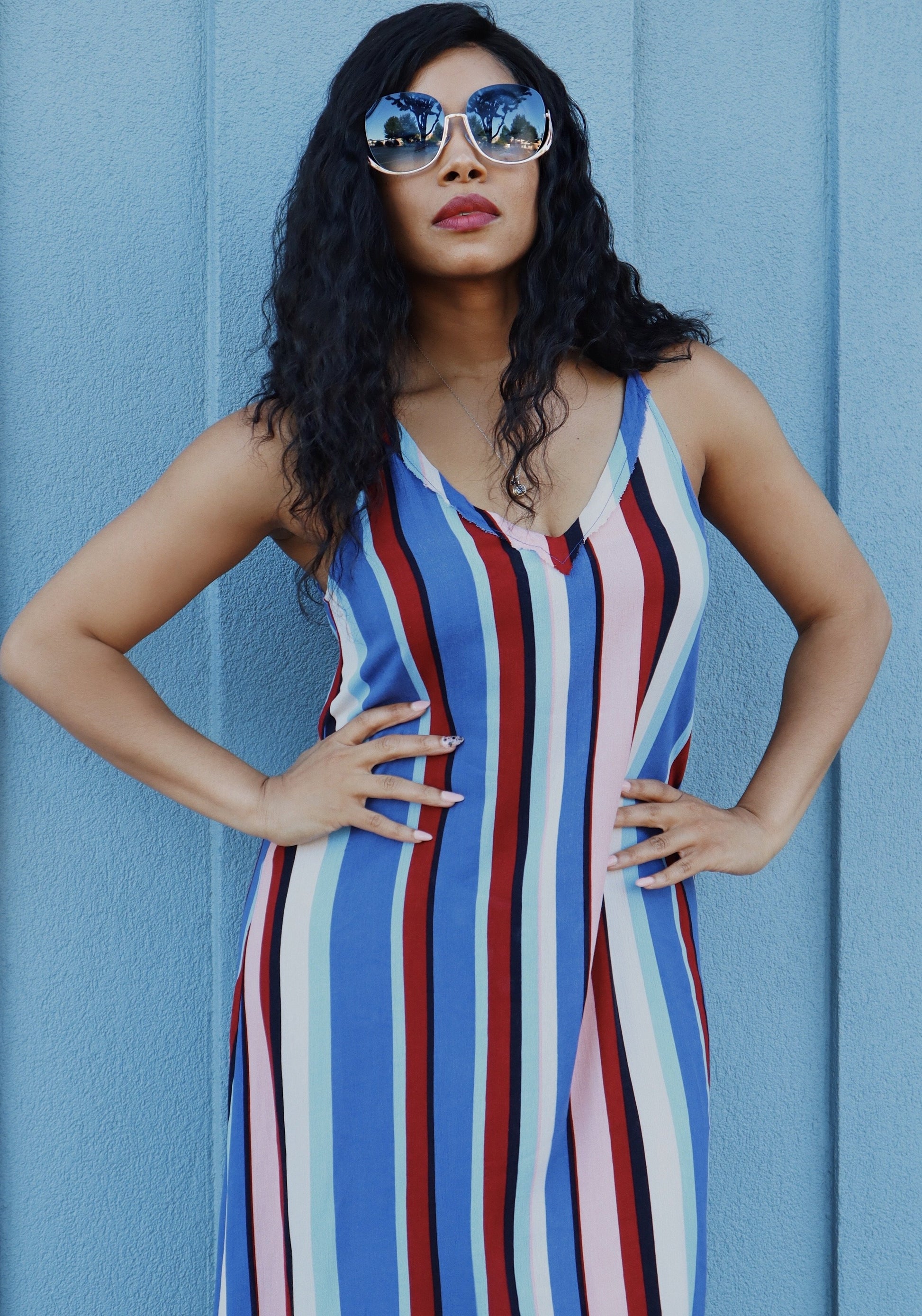 Zen Stripe Maxi Dress