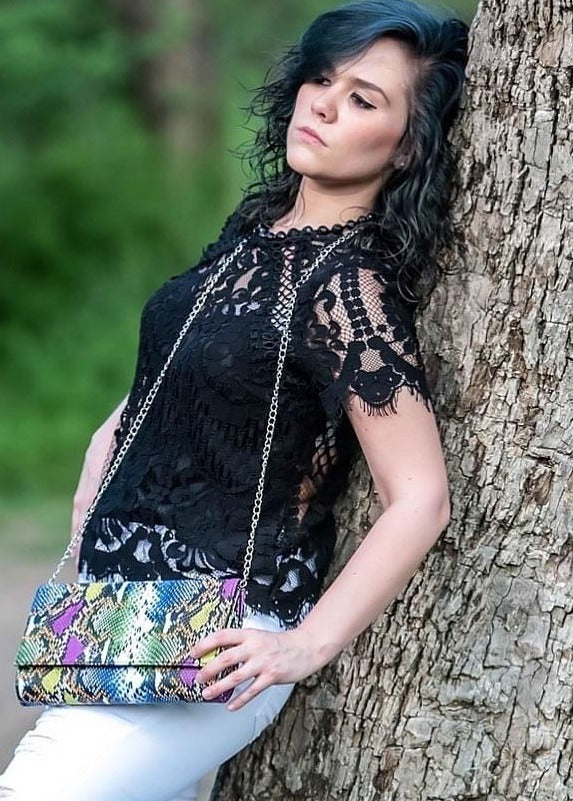 Black Floral Lace Top - TRUE. 