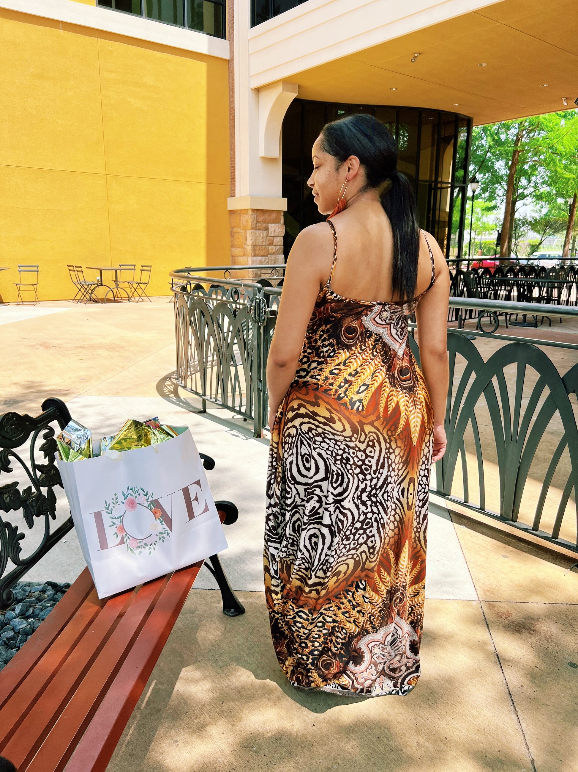 Boho Peacock Maxi
