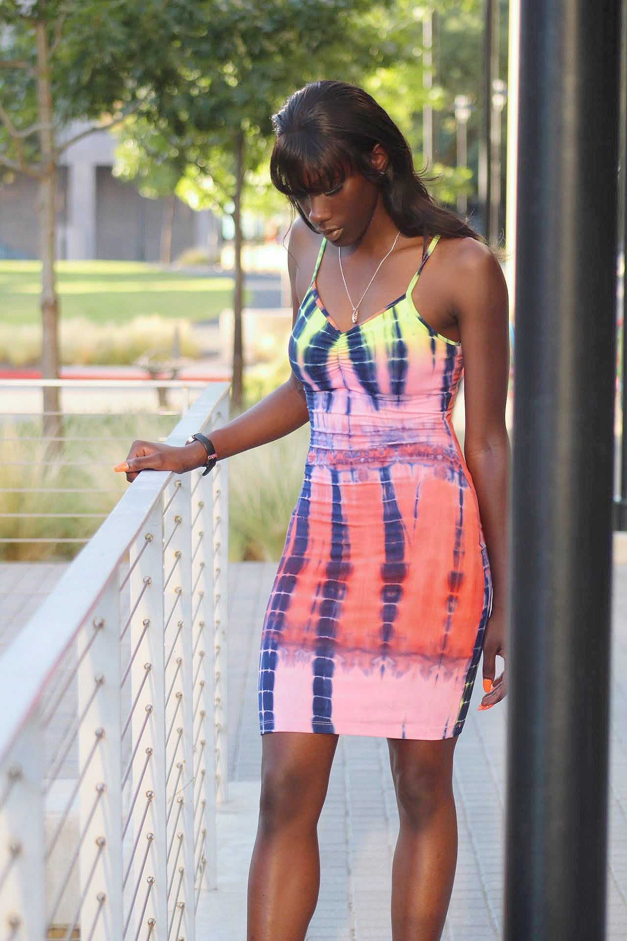 Passion Tie Dye Midi Dresses