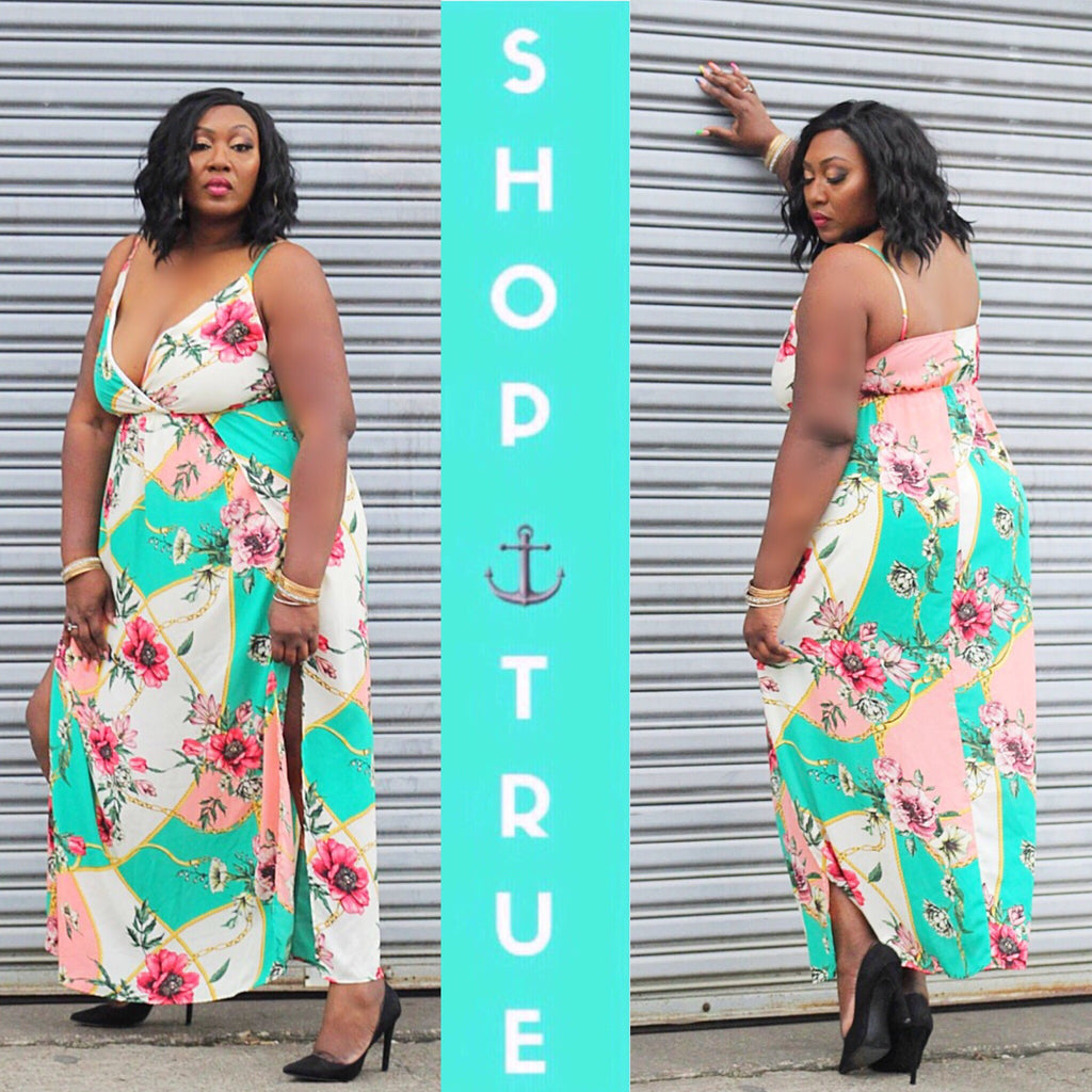 TRUE+ ~ Eden Multicolor Maxi Dress - TRUE. 