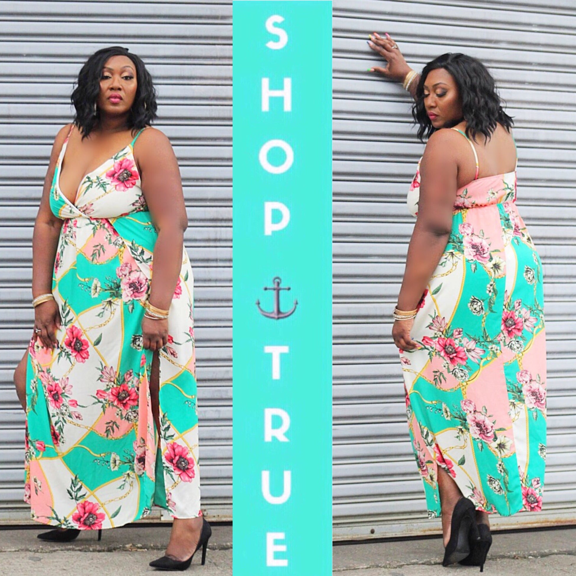 TRUE+ ~ Eden Multicolor Maxi Dress - TRUE. 