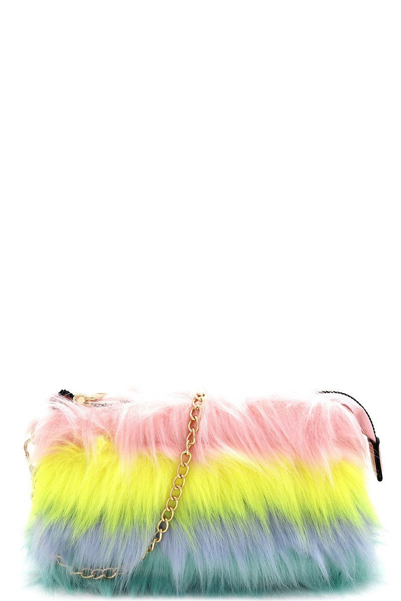 Faux Fur Baby Crossbody Bags